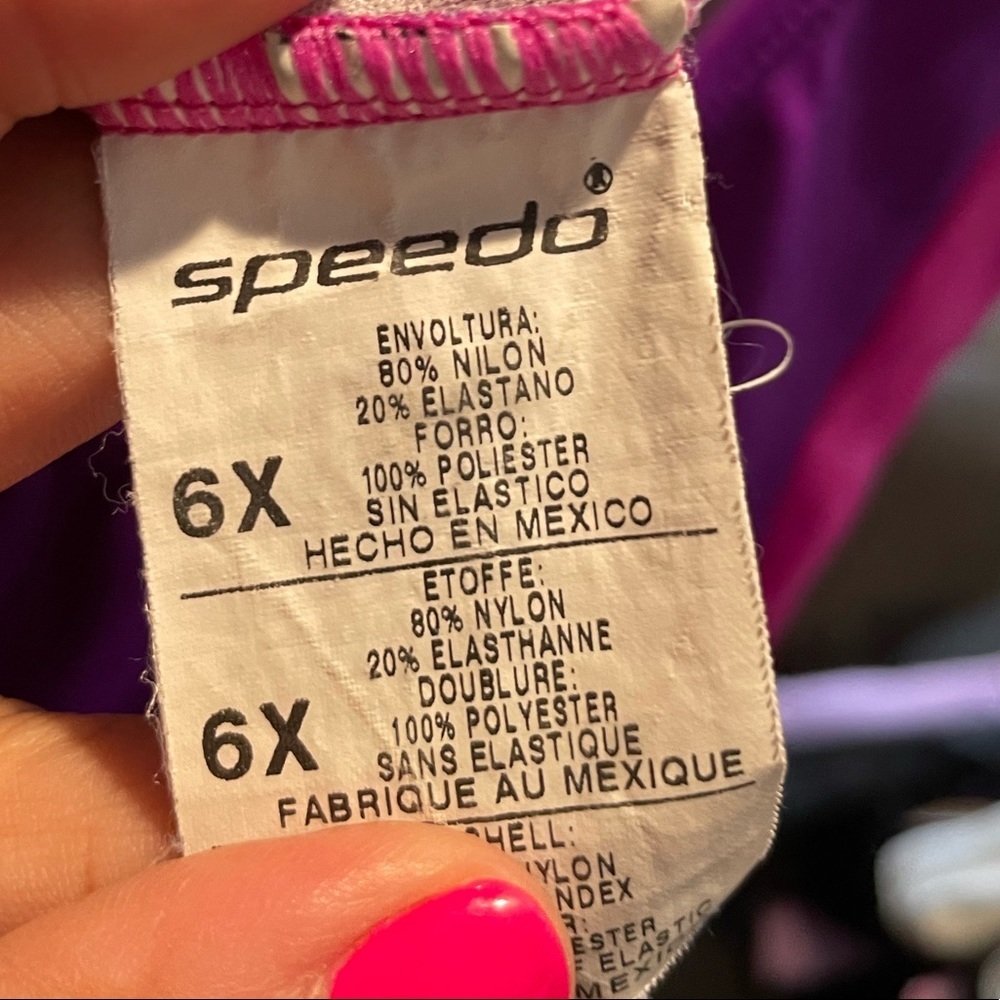 Speedo racerback bathing suit 🏊‍♀️ 🩱 size 6x - Picture 4 of 4